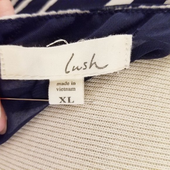 💖3 for $10  - LUSH Navy & White Stripe Dress - XL - Picture 13 of 14